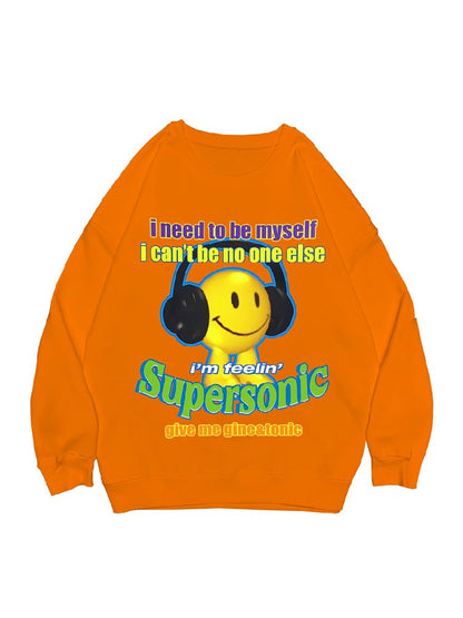 American Casual Street Smiley Loose Pullover [S0000010265]