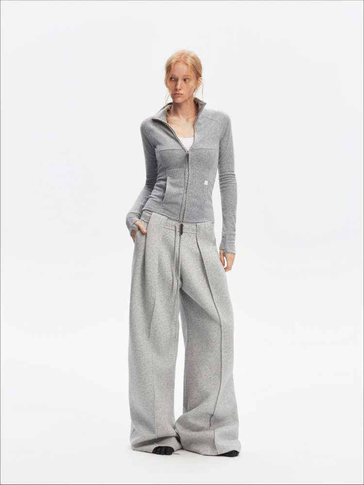 American Scimitar Drape Wide-Leg Slacks【s0000014877】