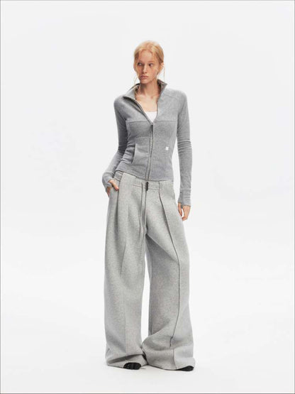 American Scimitar Drape Wide-Leg Slacks【s0000014877】