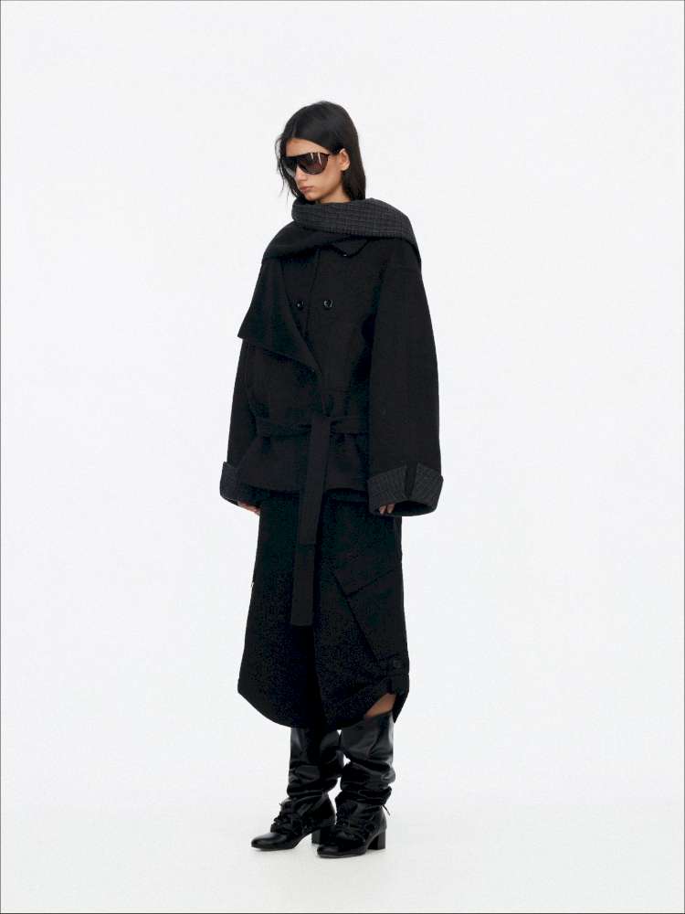 Wool Double Breasted Jacket Set【s0000015061】