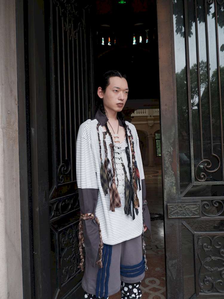 Multi-Tie Striped Long Sleeves【s0000015142】