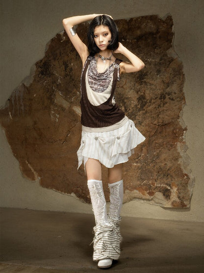 Original Irregular Sleeveless Vest Top【s0000016882】