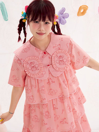 Animal Angel Pink Cake Halter Dress【s0000013192】