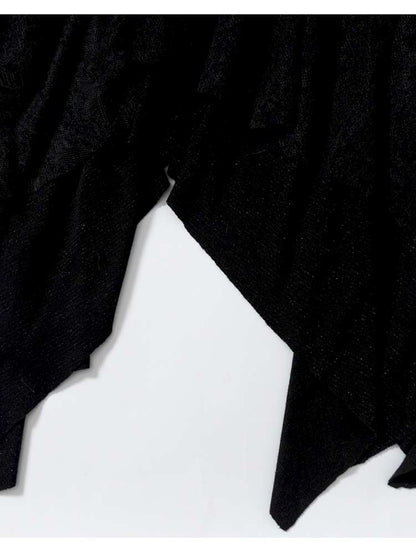 Waist-Defining Flocked Suit Jacket【s0000014458】