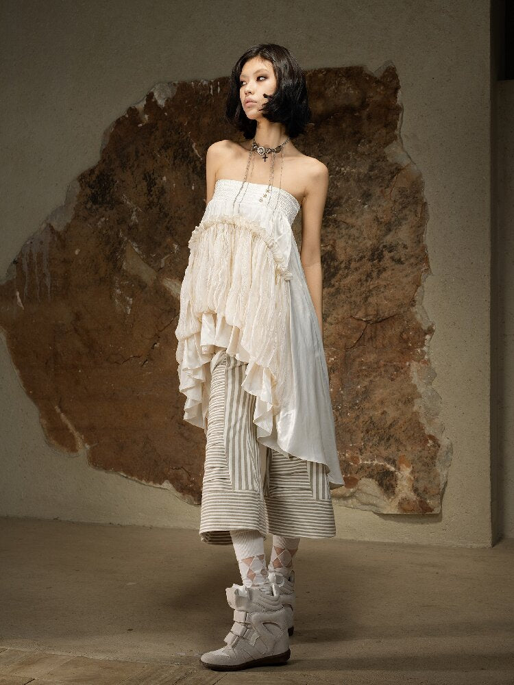Irregular High Waisted Bandeau Skirt【s0000016929】