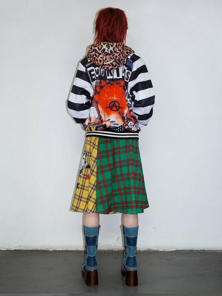 Vintage layered butt curtain skirt【s0000014378】