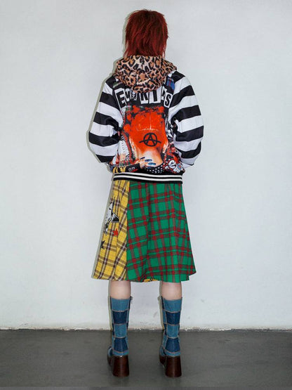 Vintage layered butt curtain skirt【s0000014378】