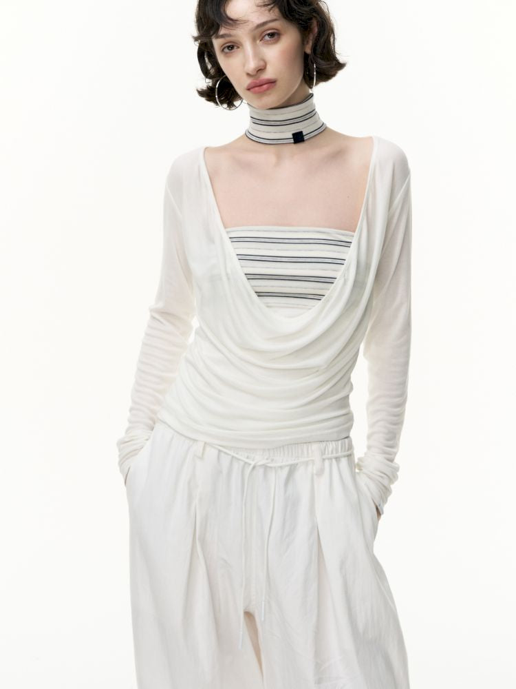 Striped bustier short skirt suit【s0000013740】