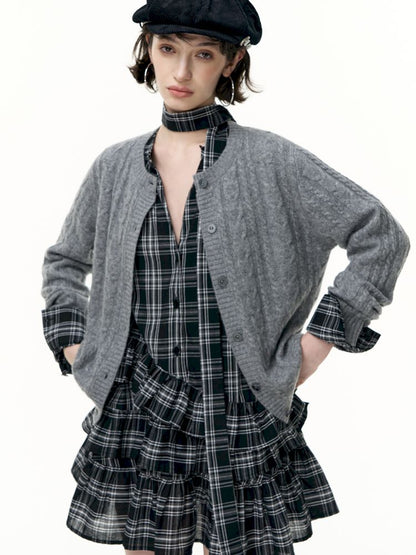 Plaid Ruffle Dress【s0000013739】