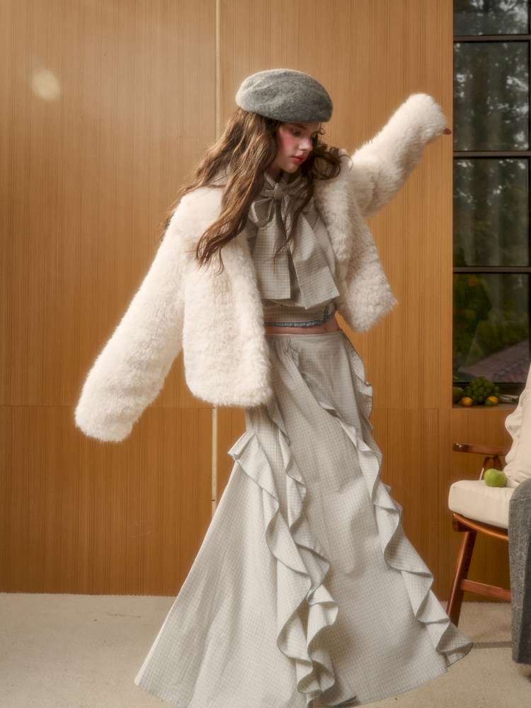 Organic Cotton Patchwork Floating Shirt Skirt【s0000014883】