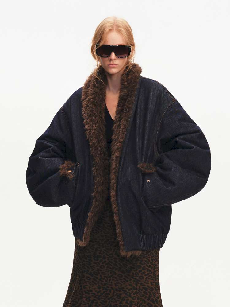 French Lamb Wool Cropped Jacket【s0000015056】
