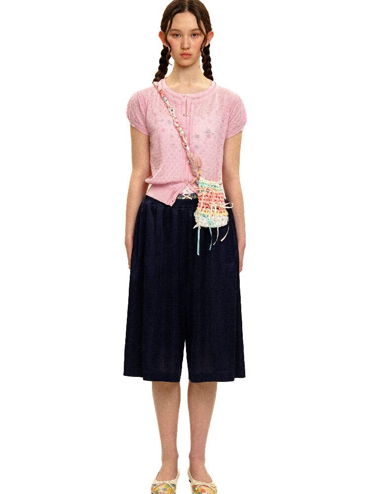 Fake Two-Piece Mesh Shorts Pants【s0000017421】