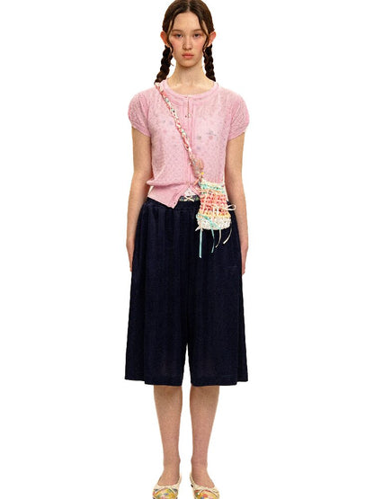 Fake Two-Piece Mesh Shorts Pants【s0000017421】