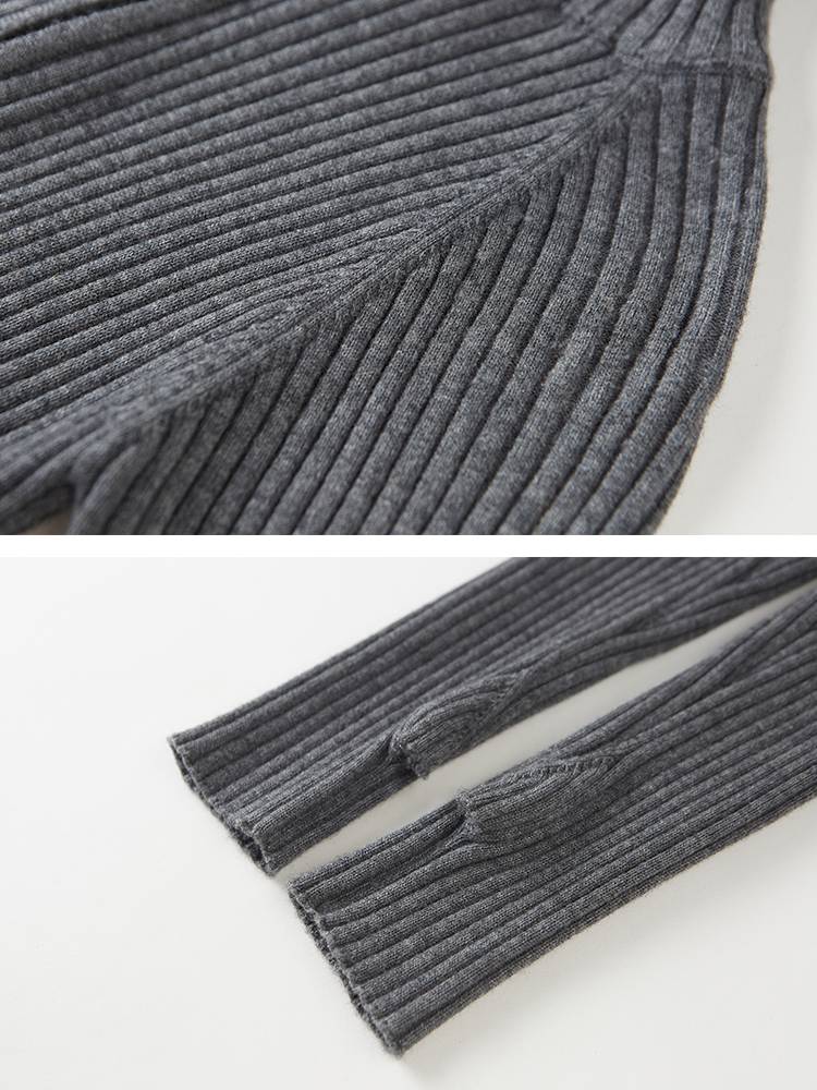 Zipper Stand Collar Base Layer Sweater【s0000014391】