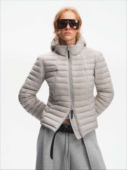 Pork Rib Hooded 90 Down Slim Jacket【s0000014879】