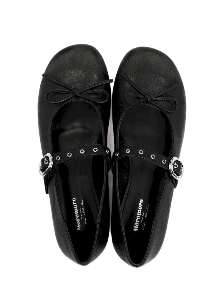 Carved Single Buckle Ballet Shoes【s0000013438】