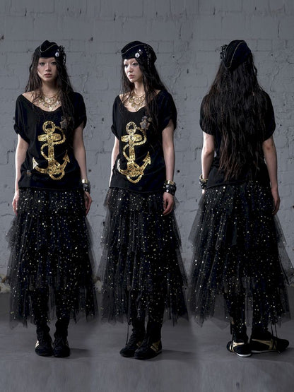 Multi-Layered Mesh Cake Skirt【s0000012789】