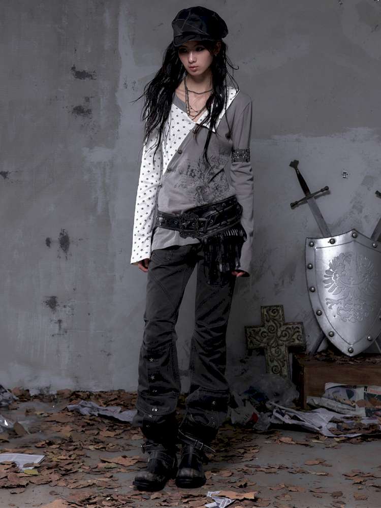 Five-Pointed Star Knit Base Top【s0000014655】