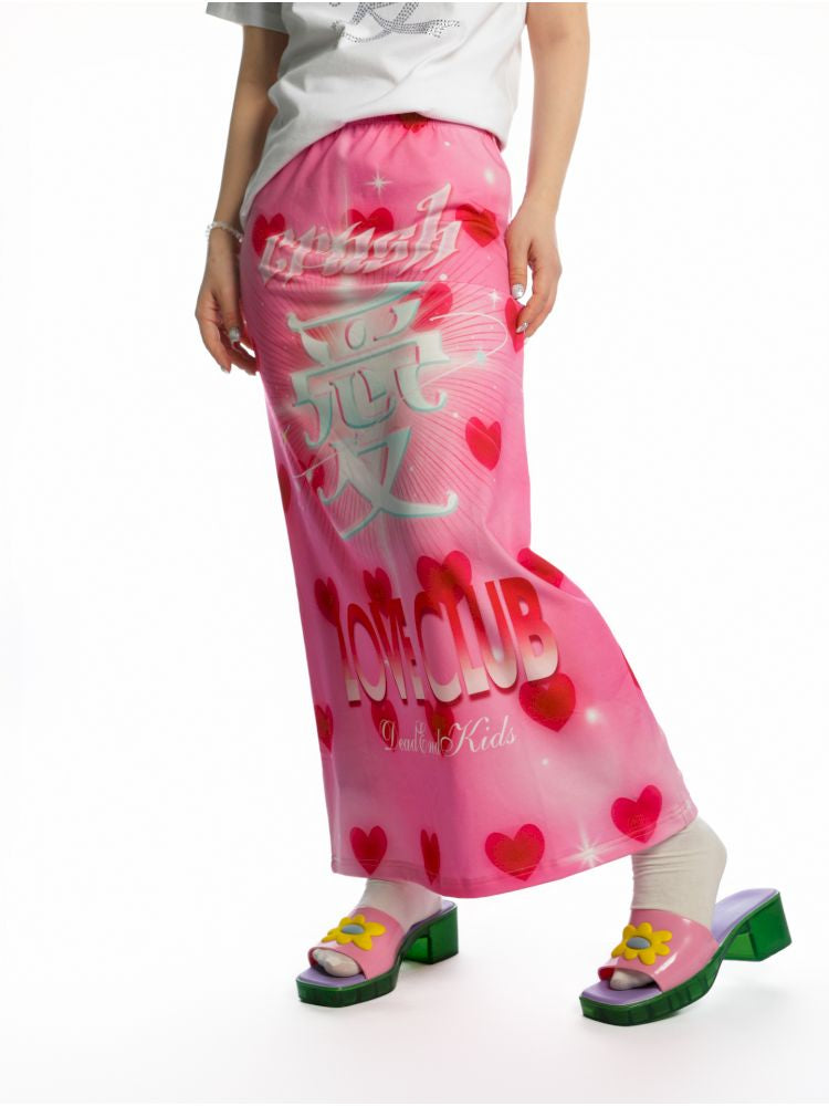 Y2K Stretch Casual Halter Long Skirt【s0000013521】