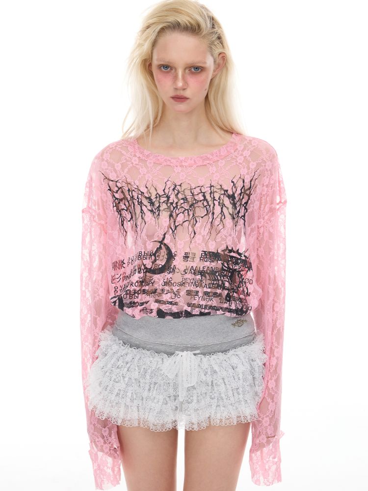 Oversized Gender-Neutral Layered T-Shirt【s0000012989】