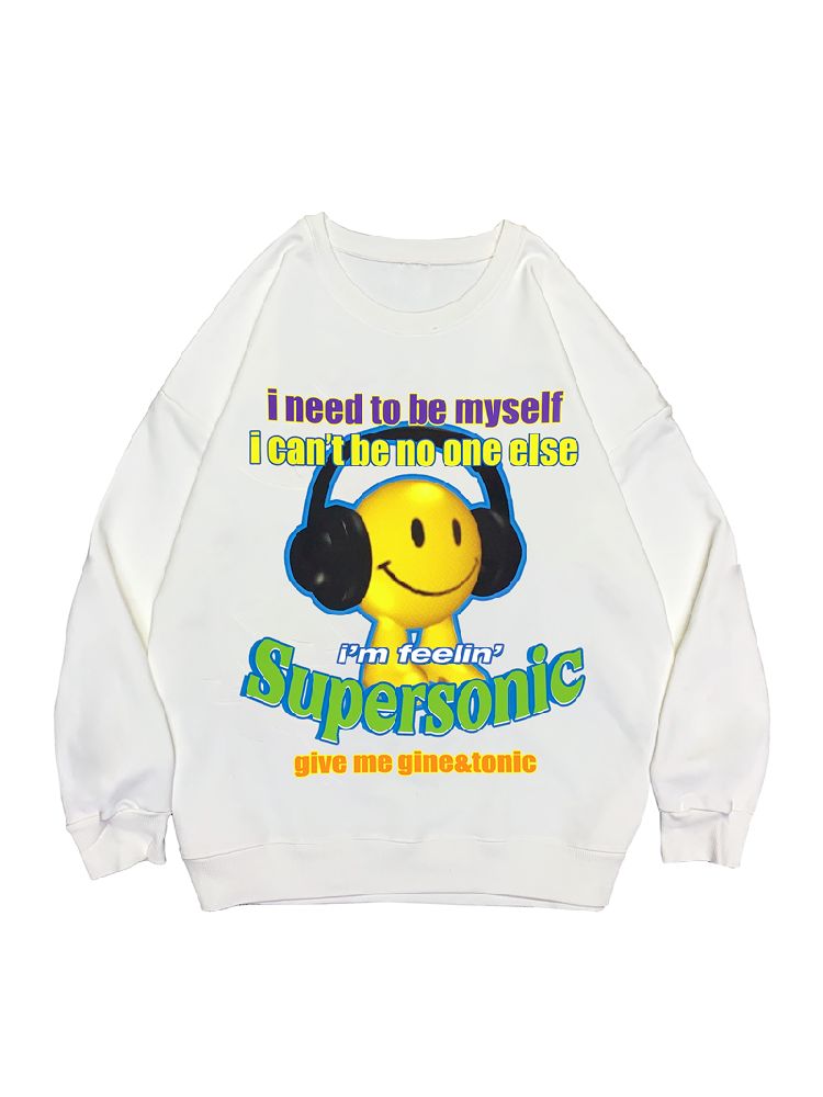 American Casual Street Smiley Loose Pullover [S0000010265]