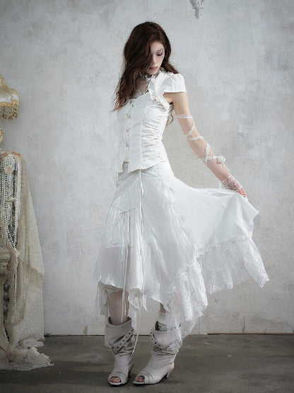 Dreamy Heiress Lace Chiffon Dress【s0000017984】