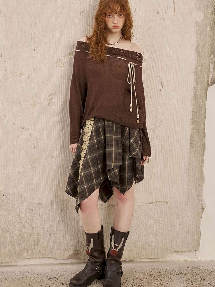 Puppy Kissing Bear Sweater Skirt【s0000015068】