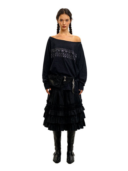 Heavy Works Layered Lace Skirt【s0000016092】