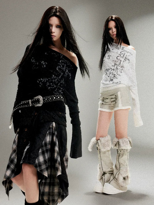 한 목 토템 프린트 얇은 내부 【【S000011262】