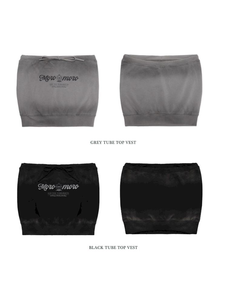 Drawstring Badge Printing Tie Bandage Tank Top【s0000008654】