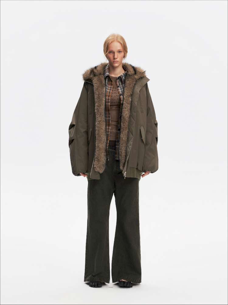 Plush Collar Warm Padded Jacket【s0000014872】