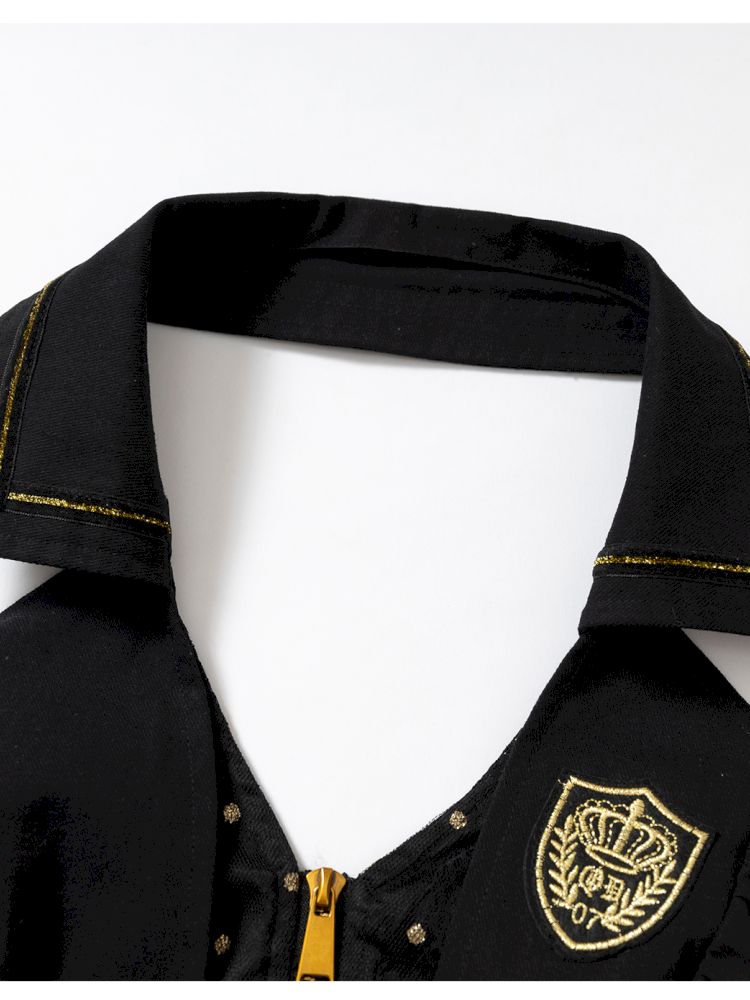 Slimming faux two-piece vest halter top【s0000012798】