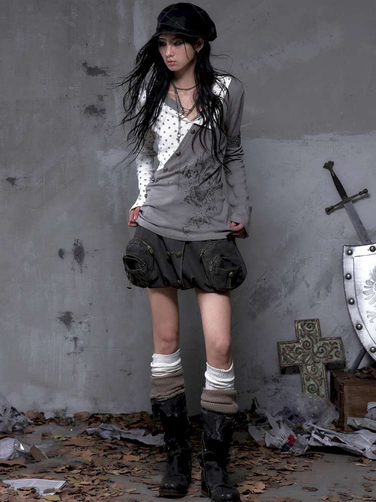 Five-Pointed Star Knit Base Top【s0000014655】