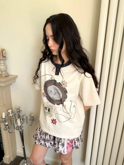 Fake two pieces T-shirt【s0000013511】