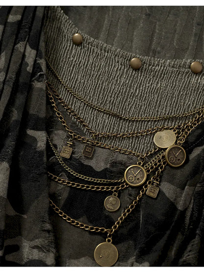 Off-Shoulder Long Sleeve Blouse【s0000014121】