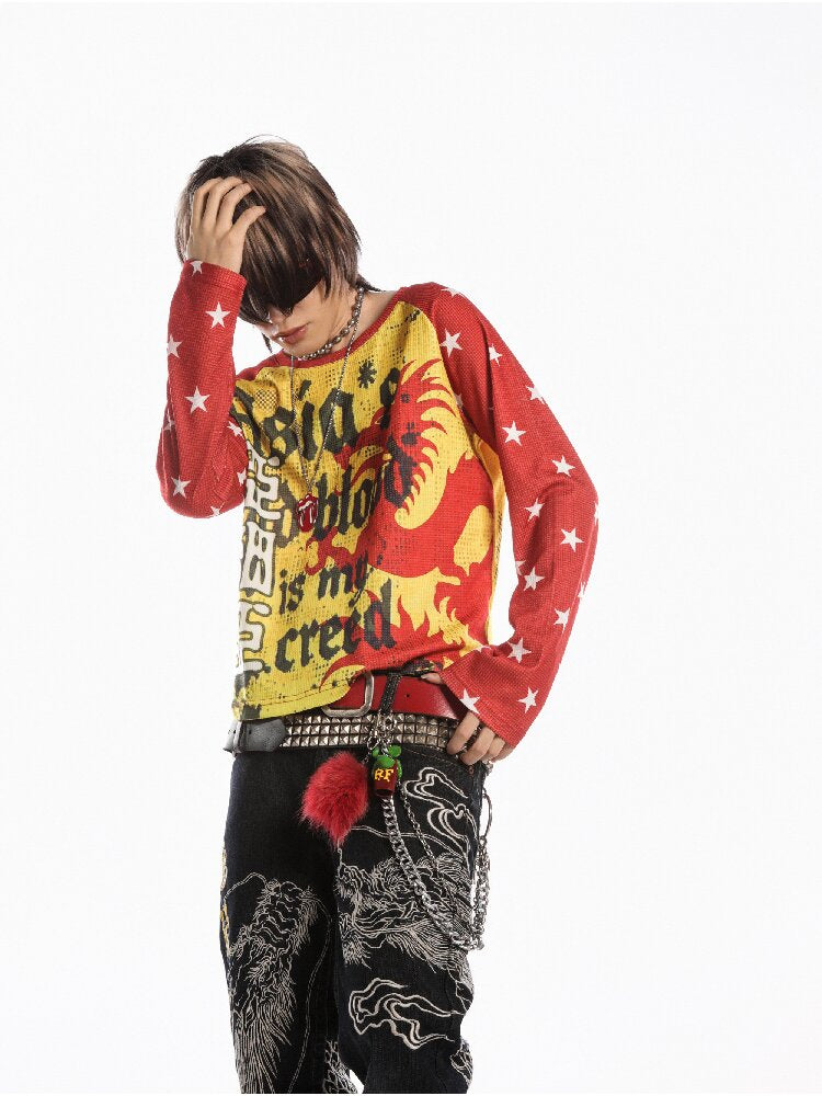 American Flag Skull Long Sleeve【s0000019127】