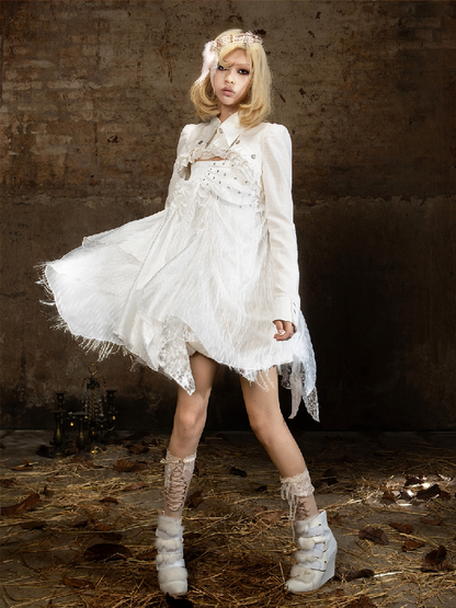 Romantic Palace Midi Skirt【s0000018377】