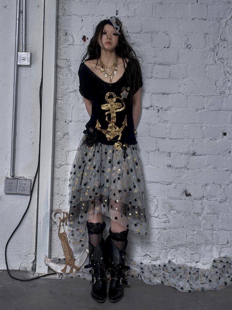 Puffy Tulle Two-Way Strapless Half-Skirt【s0000012792】