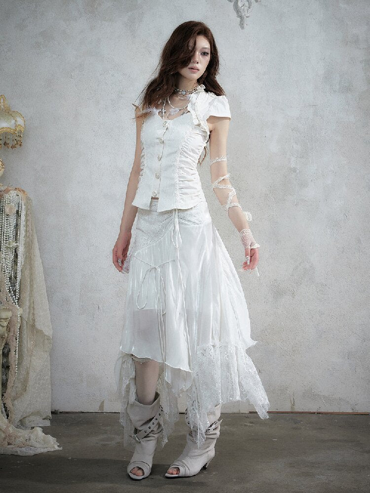 Dreamy Heiress Lace Chiffon Dress【s0000017984】