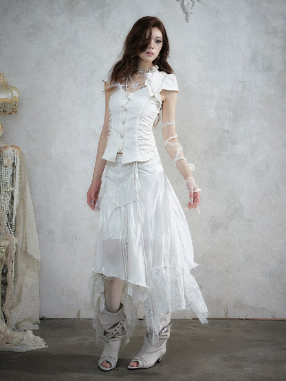 Dreamy Heiress Lace Chiffon Dress【s0000017984】