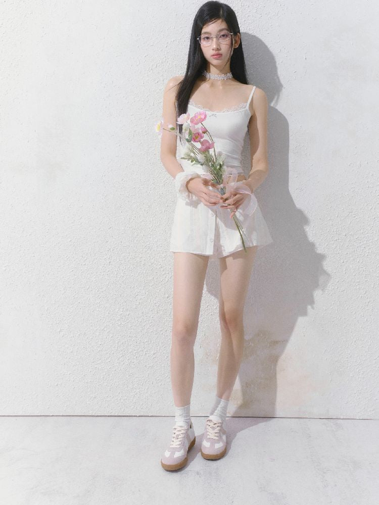 Slim inner suspenders two-piece suit【s0000012141】