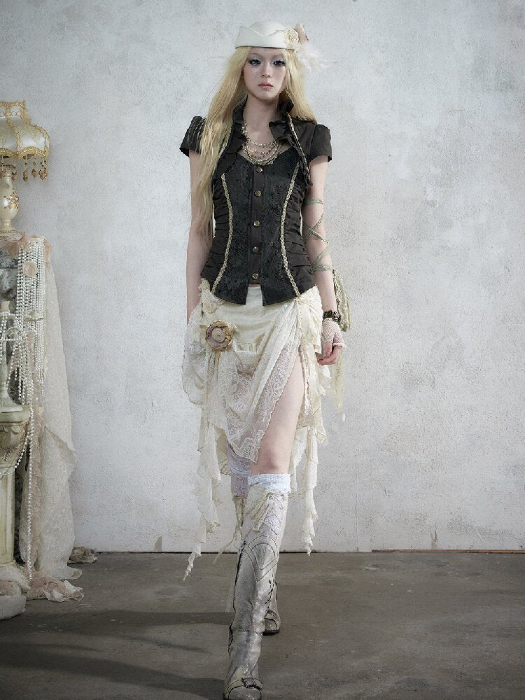 Vintage Court Baroque Mermaid Skirt【s0000017990】