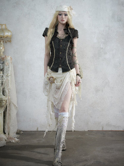 Vintage Court Baroque Mermaid Skirt【s0000017990】