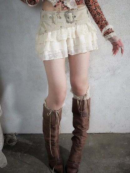 Brushed Sequin Leopard Cake Skirt【s0000017981】