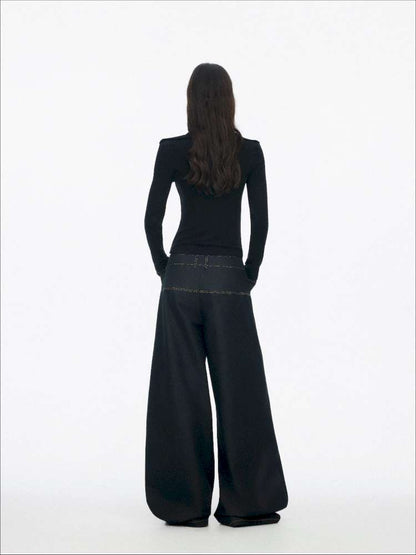 Comfortable Slim Henry Neck Knitted Top【s0000014878】