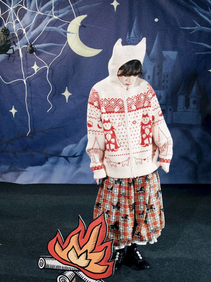 Cat Ears Devil's Tail Cardigan【s0000011559】