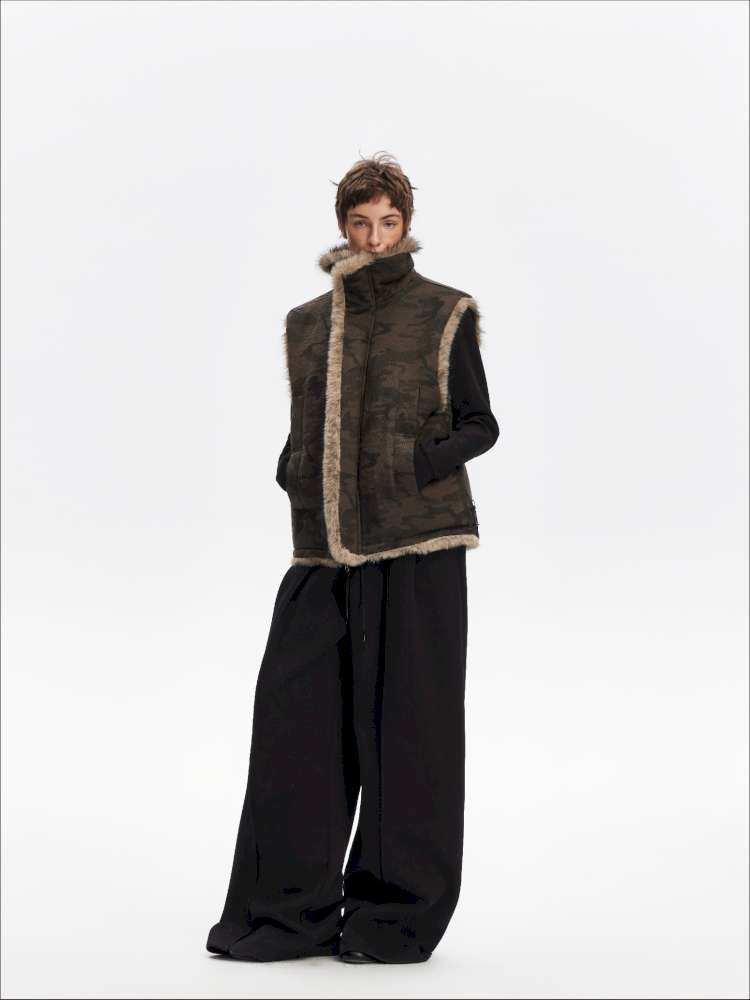 American Scimitar Drape Wide-Leg Slacks【s0000014877】