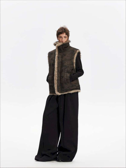 American Scimitar Drape Wide-Leg Slacks【s0000014877】