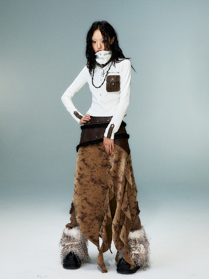 슬림 니트 긴 소매 바닥 셔츠 [S0000011480]