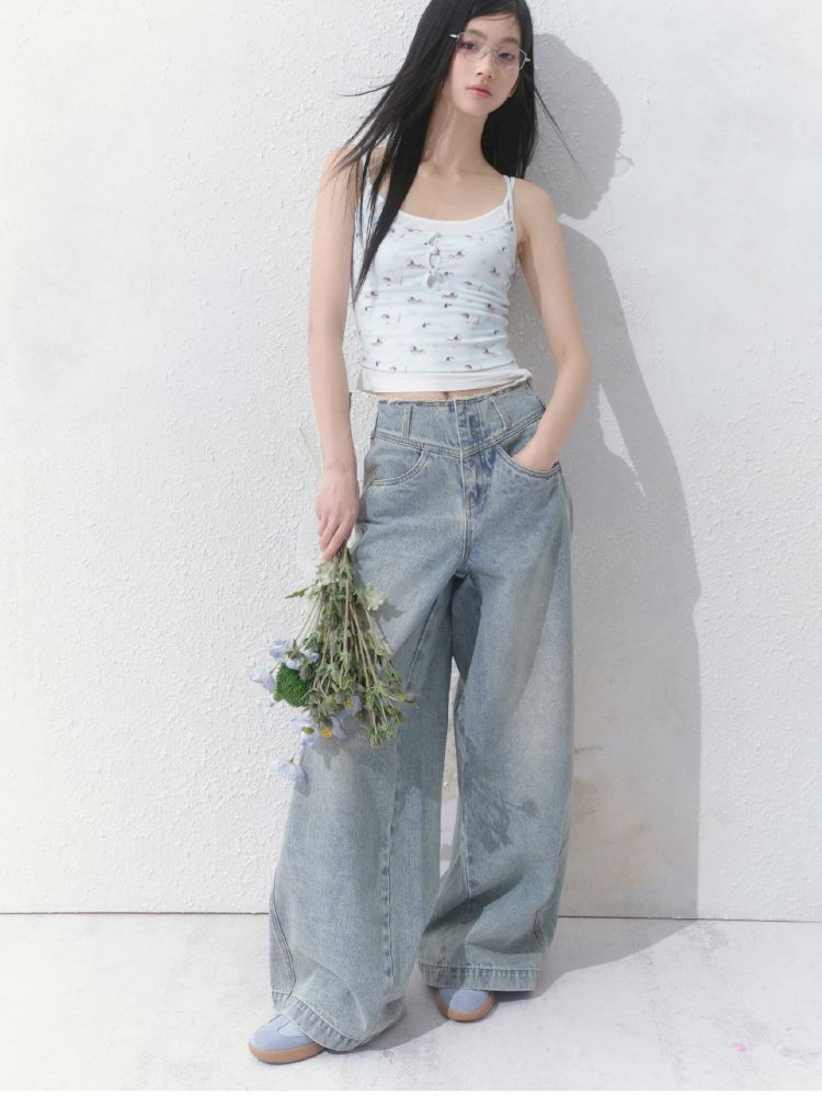 Printed Top Jacket Three Piece Set【s0000012159】